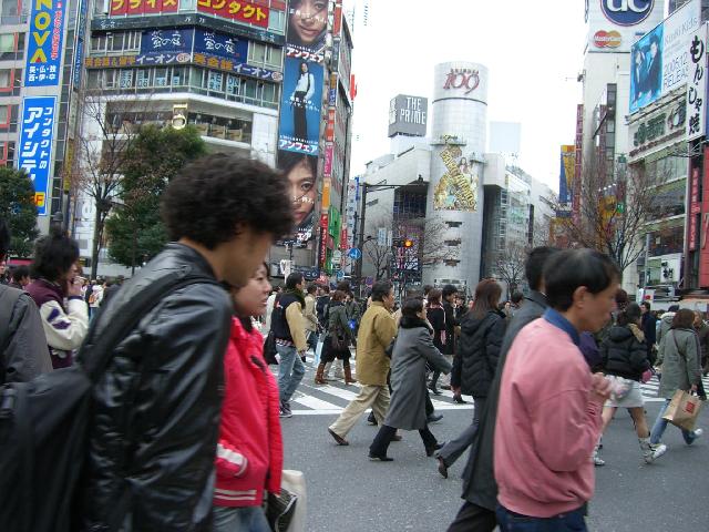 Tokyo: Crossing The Street In Shibuya
