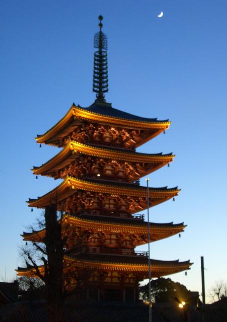 Tokyo: Sensoji Temple At Dusk