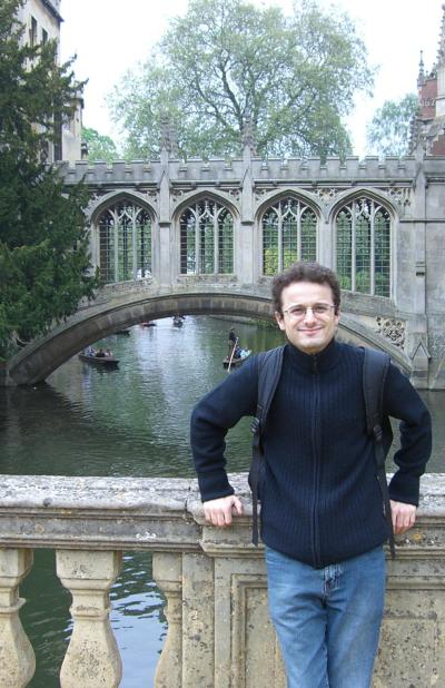 Jean-Marc in front of the Bridge of Sighs, St John College, Cambridge